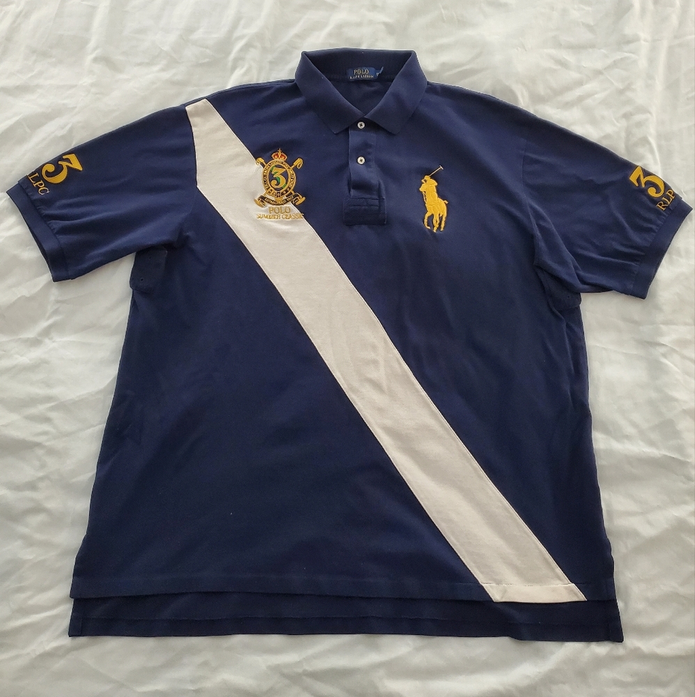 Polo Ralph Lauren 3 Summer Classic Shirt Mens 2XLT Embroidered Big Pony Big&Tall